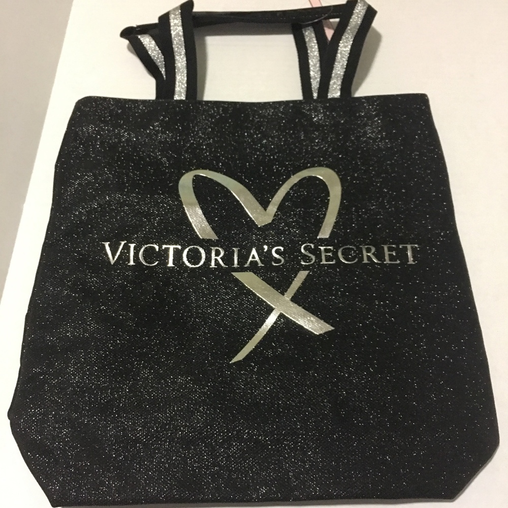 VICTORIA SECRET  BLACK TOTE BAG